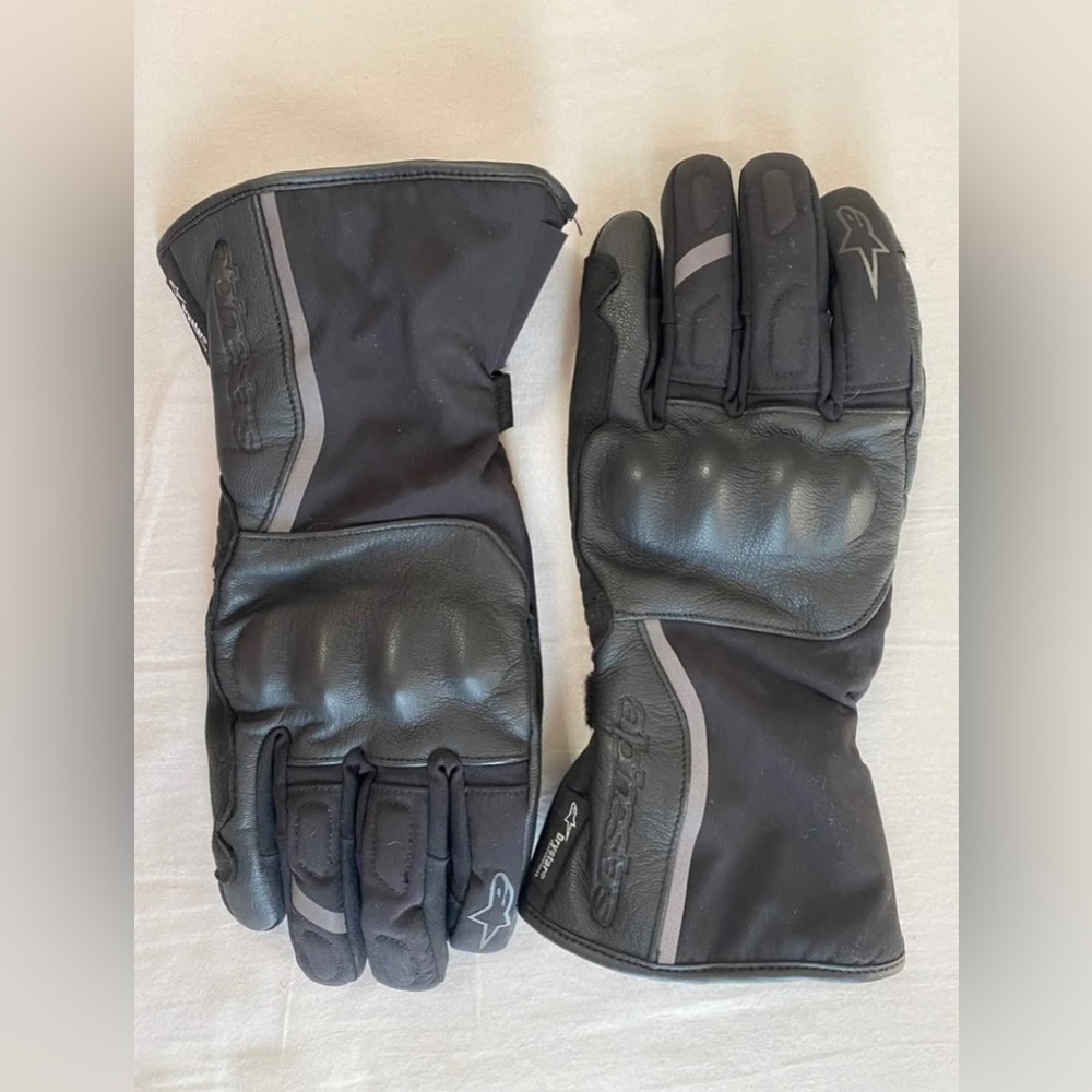 Alpinestars Stella Womens Tourer W-7 Drystar Motorcycle Gloves Black Leather